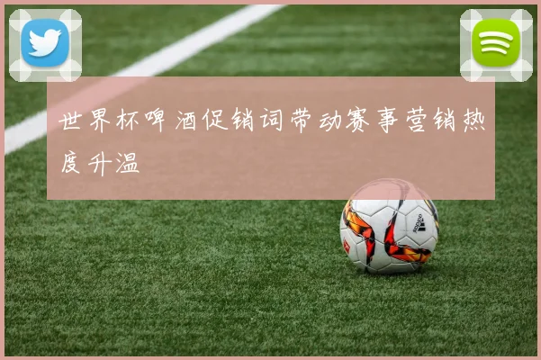 世界杯啤酒促销词带动赛事营销热度升温